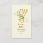 Dinosaur Theme Baby Diaper Tombola Begleitkarte (Vorderseite)