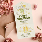 Dinosaur Theme Baby Dusche All In One Einladung