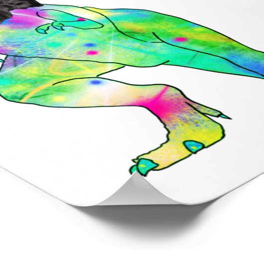 Dinosaur Theme Gay Wedding Welcome Poster (Ecke)