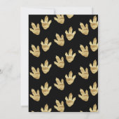 Dinosaur Theme Geburtstagsparty Einladung (Rückseite)