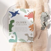 Dinosaur Theme Geburtstagsparty Einladung