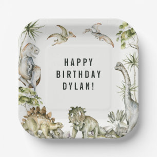 Dinosaur Theme Geburtstagsparty Pappteller