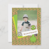 Dinosaur Theme Kid's Geburtstagsparty Einladung (Rückseite)