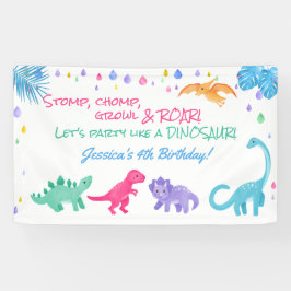 Dinosaur Theme Party Banner