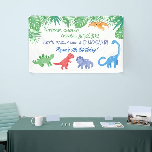 Dinosaur Theme Party Banner (Messeveranstaltung)