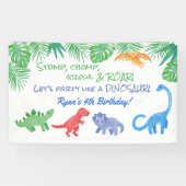 Dinosaur Theme Party Banner (Horizontal)