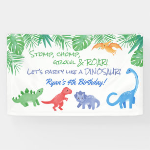 Dinosaur Theme Party Banner