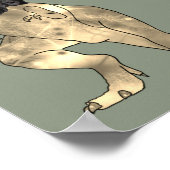 Dinosaur Theme Sage Green Wedding Welcome Poster (Ecke)