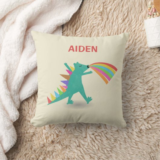 Dinosaur Theme Throw Kissen für Junge (Decke)