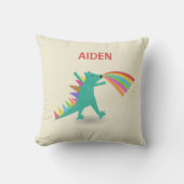 Dinosaur Theme Throw Kissen für Junge (Vorderseite)