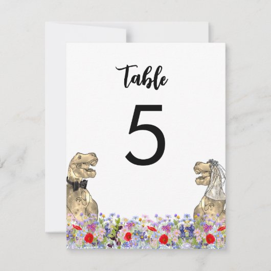 Dinosaur Theme Wedding (Vorderseite)
