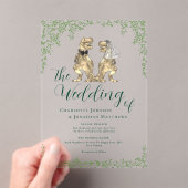 Dinosaur Theme Wedding Acryleinladungen (Insitu (Handheld))