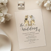 Dinosaur Theme Wedding Acryleinladungen