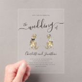 Dinosaur Theme Wedding Acryleinladungen (Insitu (Handheld))