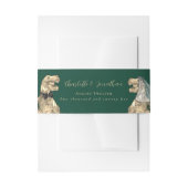 Dinosaur Theme Wedding Custom Einladungsbanderole (Vorderseite Beispiel)