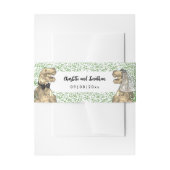 Dinosaur Theme Wedding Custom Einladungsbanderole (Vorderseite Beispiel)