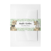 Dinosaur Theme Wedding Custom Einladungsbanderole (Vorderseite Beispiel)