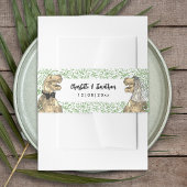 Dinosaur Theme Wedding Custom Einladungsbanderole