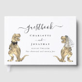 Dinosaur Theme Wedding Custom Gästebuch (Vorderseite)