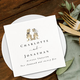 Dinosaur Theme Wedding Custom Serviette