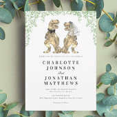 Dinosaur Theme Wedding Einladung