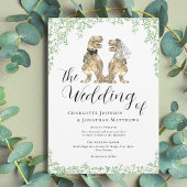 Dinosaur Theme Wedding Einladung