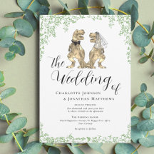 Dinosaur Theme Wedding