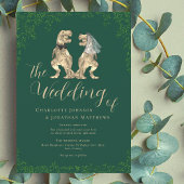 Dinosaur Theme Wedding Einladung