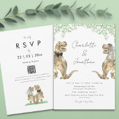 Dinosaur Theme Wedding Einladung