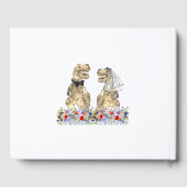 Dinosaur Theme Wedding Gästebuch (Rückseite)