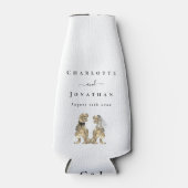 Dinosaur Theme Wedding Modern Flaschenkühler (Vorderseite)