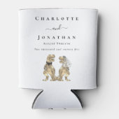Dinosaur Theme Wedding Personalisiert Dosenkühler (Vorderseite)