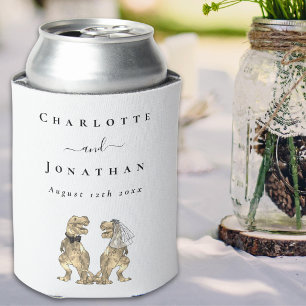 Dinosaur Theme Wedding Personalisiert Dosenkühler