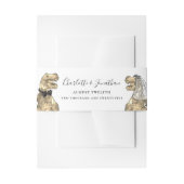 Dinosaur Theme Wedding Personalisiert Einladungsbanderole (Vorderseite Beispiel)