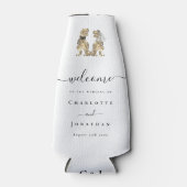 Dinosaur Theme Wedding Personalisiert Flaschenkühler (Vorderseite)