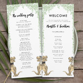 Dinosaur Theme Wedding Program Programm