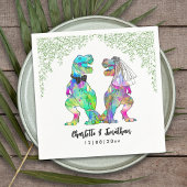Dinosaur Theme Wedding Serviette