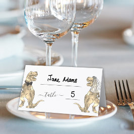 Dinosaur Theme Wedding Tischnummer Platzkarte