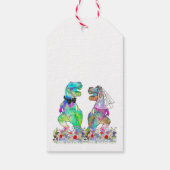 Dinosaur Theme Wedding Vielen Dank Geschenkanhänger (Rückseite)