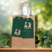 Dinosaur Theme Wedding Vielen Dank Geschenkanhänger