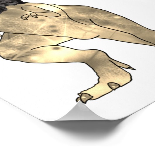 Dinosaur Theme Wedding Welcome Poster (Ecke)