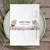 Dinosaur Theme Wedding Wildblume Einladungsbanderole