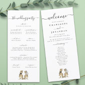Dinosaur Theme Wedding Zeremony Programm