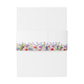 Dinosaur Theme Wildblume Wedding Einladungsbanderole (Rückseitenbeispiel)