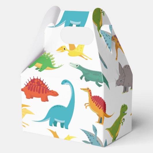 🦖 🎉 Dinosaur-Themed Gastgeschenk Boxen Geschenkschachtel (Rückseite)