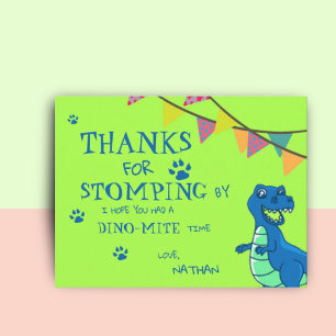Dinosaur Themed Geburtstag Danke Postcard Postkarte