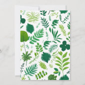 Dinosaur Themed Kindergeburtstag Party Einladung (Rückseite)