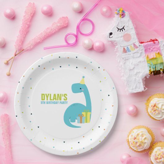 Dinosaur Themed Kindergeburtstag Party Pappteller (Party)