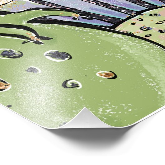 Dinosaur Themed Party Begrüßungszeichen Fotodruck (Ecke)