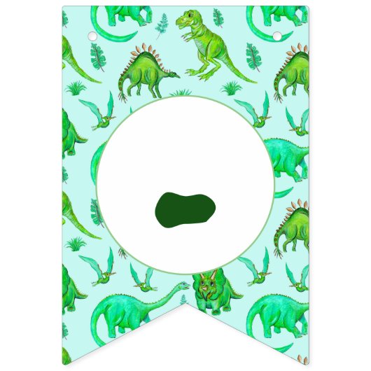 Dinosaur Themed Party Wimpelkette (Erste Fahne)